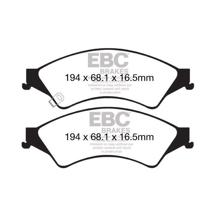 Bromsbelägg EBC Yellowstuff DP42140R